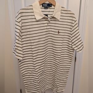 Ralph Lauren White and Black Polo Shirt Classic Style
